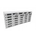 FixtureDisplays® 30-Slot Cell Phone Storage Station Lockers Clear Window 35X15X9